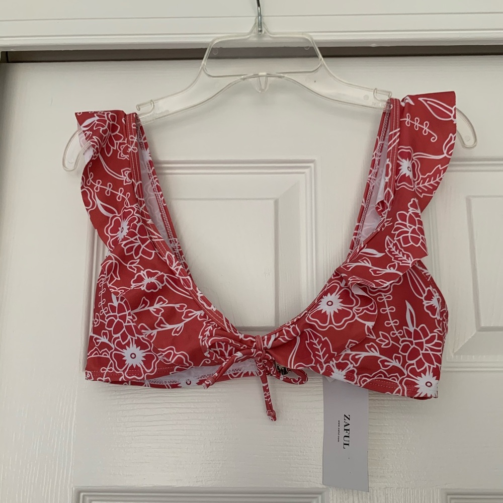 Zaful Floral Bikini Top